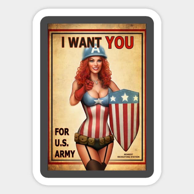 I Want You Sticker by nszerdy